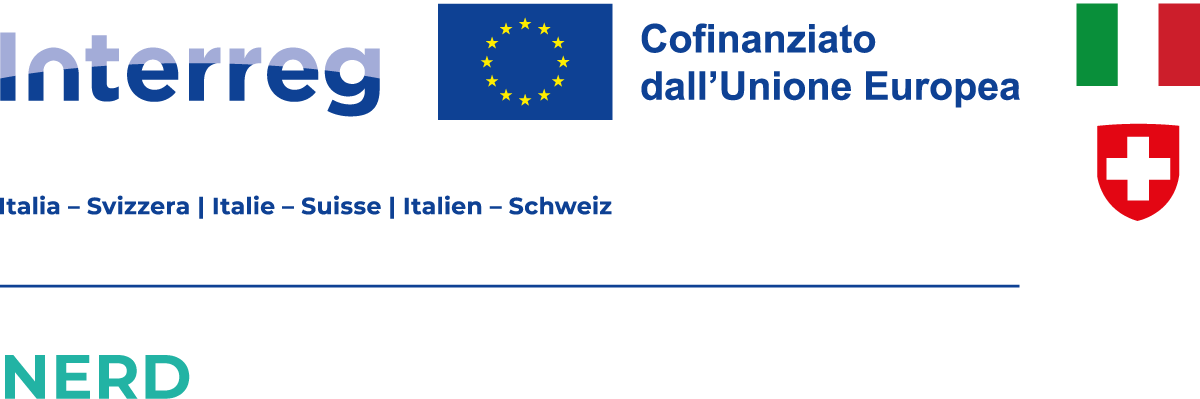 Logo Interreg Italia-Svizzera 2021-2027, progetto NERD