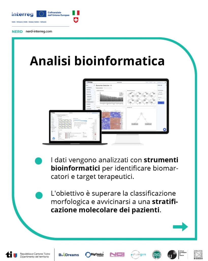 Analisi bioinformatica dei dati per individuare biomarcatori e target terapeutici
